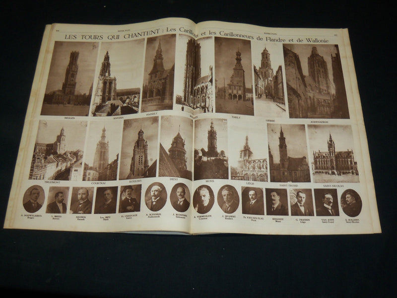 1922-1923 NOTRE PAYS REVUE PANORAMIQUE BELGE MAGAZINE LOT OF 8 - O 3020