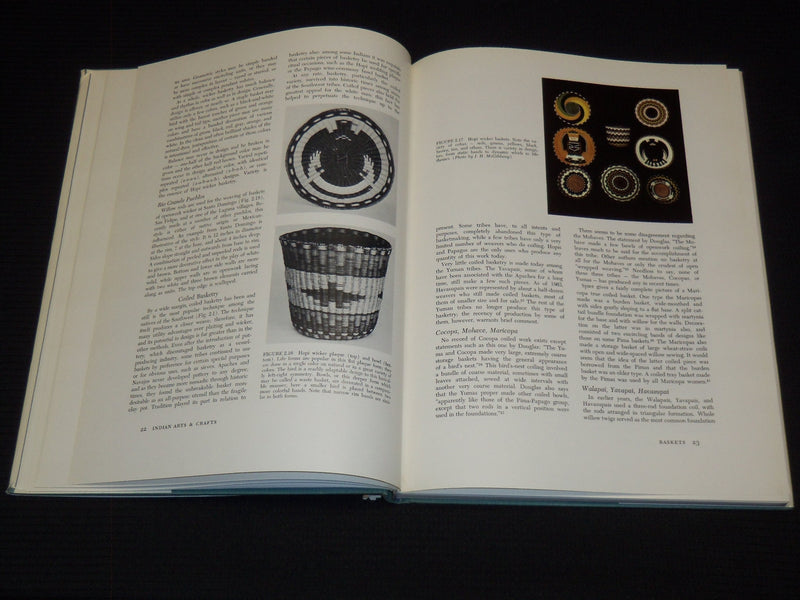 1968 SOUTHWEST INDIAN CRAFT ARTS HARDCOVER BOOK BY CLARA LEE TANNER - R 736A
