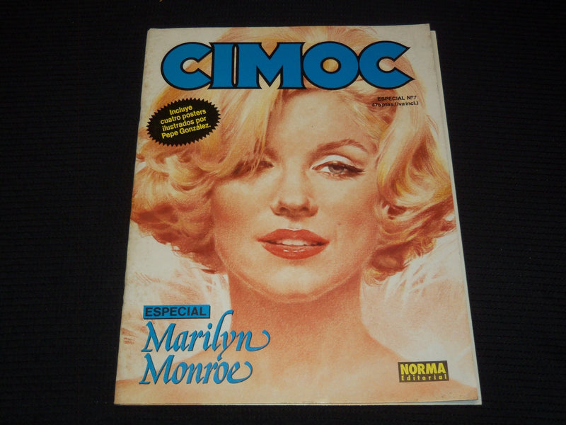1987 NO. 7 CIMOC MAGAZINE - MARILYN MONROE - 4 POSTERS BY GONZALEZ - E 17055