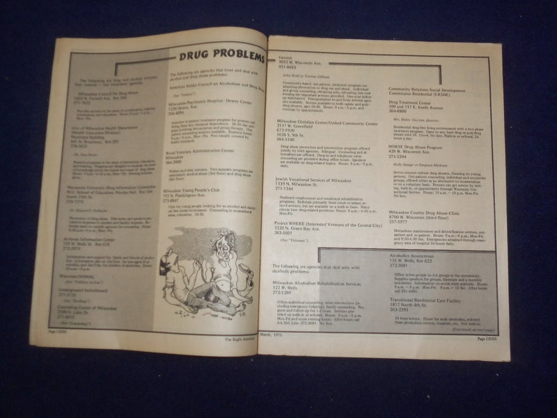 1975 MARCH 26 BUGLE AMERICAN MAGAZINE & COMMUNITY RESOURCE HANDBOOK - J 9426