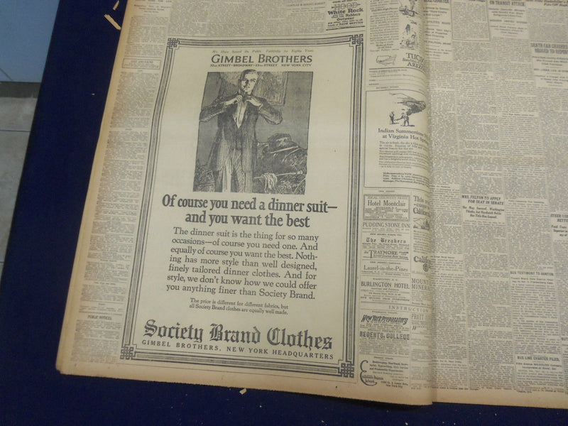 1922 NOVEMBER 15 NEW YORK TIMES - JACOB GIMBEL HEIRS FOREGO $1,000,000 - NT 8427
