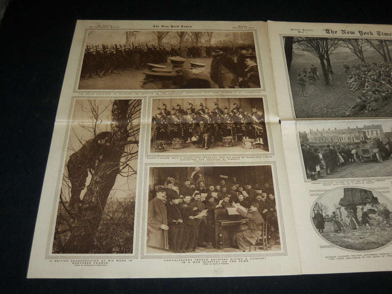1915 FEBRUARY 28 NEW YORK TIMES PICTURE SECTION - BLENHEIM PALACE - NP 5466