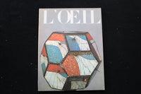 1965 SEPTEMBER L'OEIL MAGAZINE - A BEAUTIFUL ILLUSTRATION COVER - E 9852