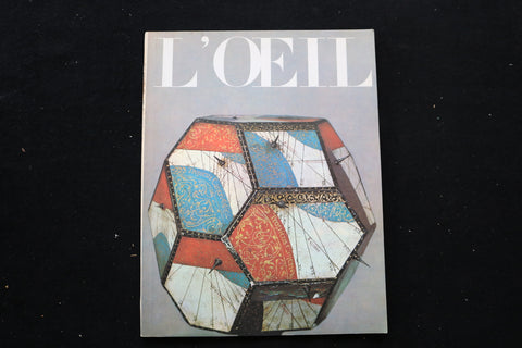1965 SEPTEMBER L'OEIL MAGAZINE - A BEAUTIFUL ILLUSTRATION COVER - E 9852