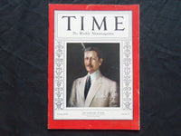 1931 SEPTEMBER 14 TIME MAGAZINE - SECRETARY OF WAR PATRICK JAY HURLEY - T 290