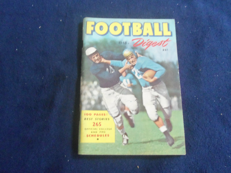 1948 FOOTBALL DIGEST - GENE ROSSIDES & FRED NADHERNY COVER - SP 7492H