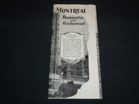 1929 COSMOPOLITAN MONTREAL ROMANTIC AND HISTORICAL FOLD OUT GUIDE - J 8527