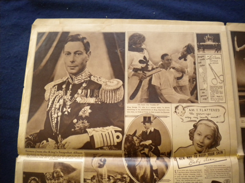 1937 MAY 9 THE PHILADELPHIA INQUIRER ROTOGRAVURE SECTION - CORONATION - NP 6026