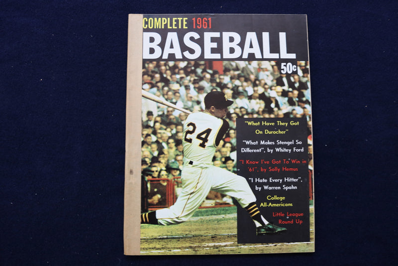1961 COMPLETE BASEBALL MAGAZINE - DICK GROAT COVER - E 11902
