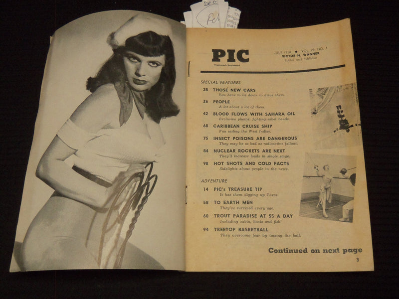 1958 JULY PIC DIGEST MAGAZINE - SINATRA - MANTLE - ROCKETS - DEMPSEY - K 1027