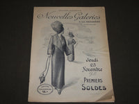 1911 NOVEMBER 23 NOUVELLES GALERIES À LA MÉNAGÈRE FRENCH CATALOGUE - FR 1129