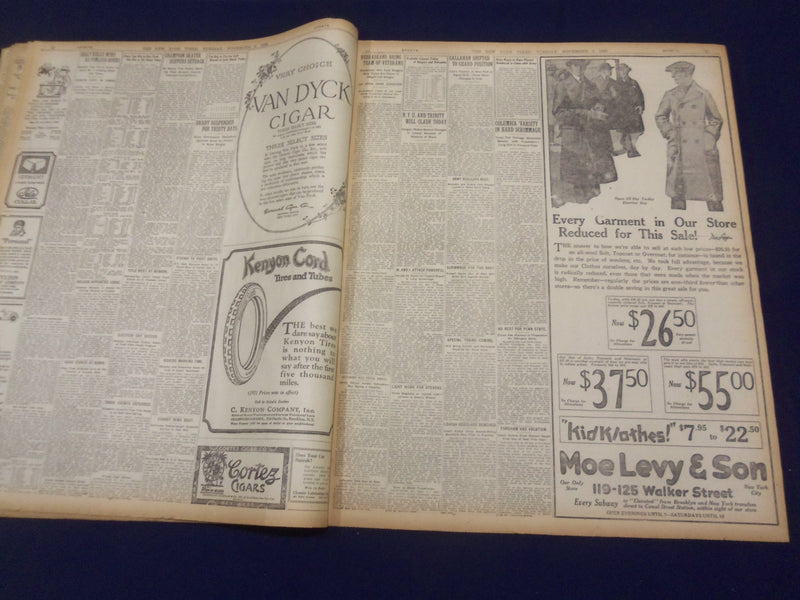 1920 NOVEMBER 2 NEW YORK TIMES - COX IS SURE, HARDING COMPLACENT - NT 8442