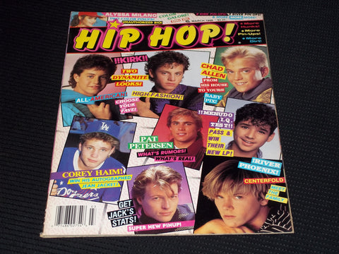 1988 MARCH HIP HOP! MAGAZINE - COREY HAIM FRONT COVER - E 14421