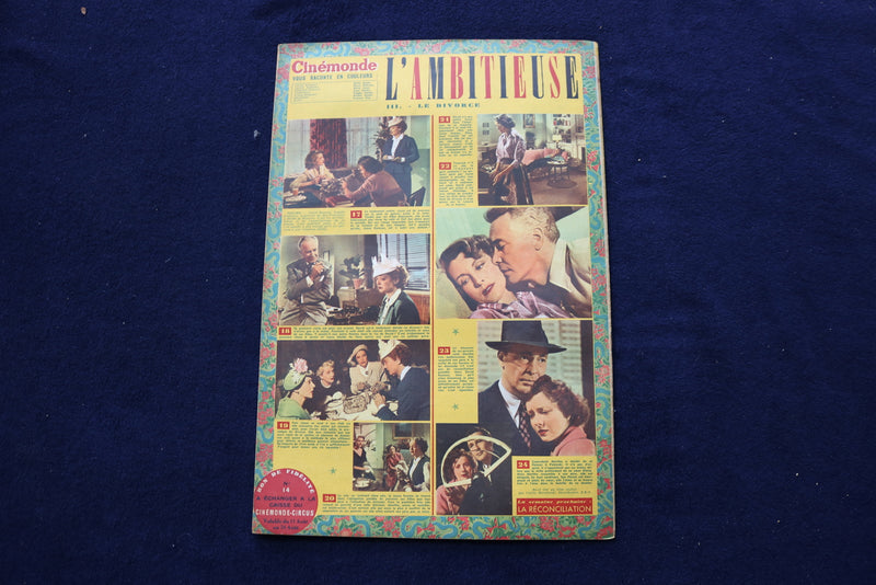 1951 AUGUST 11 CINEMONDE MAGAZINE - ESTHER WILLIAMS - FRENCH COVER - E 23977