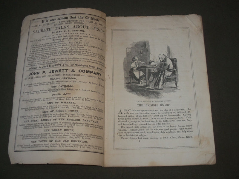 1856 MARCH & APRIL FORRESTER'S BOYS & GIRLS' MAGAZINE LOT OF 2 ISSUES - J 2712