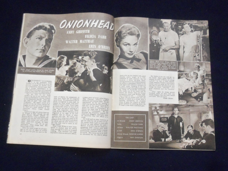1958 NOVEMBER FILM REVIEW MAGAZINE - RHONDA FLEMING - YUL BRYNNER - J 9695