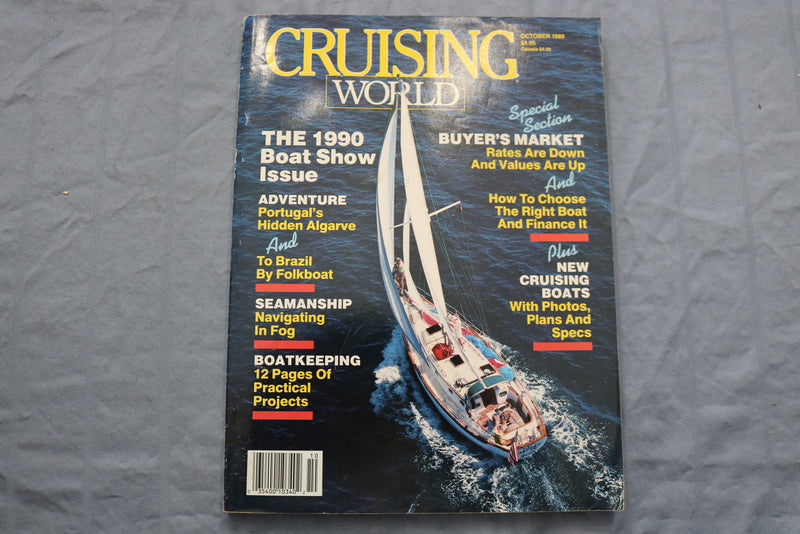 1989 OCTOBER CRUISING WORLD MAGAZINE - THE 1990 BOAT SHOW ISSUE - E 9544