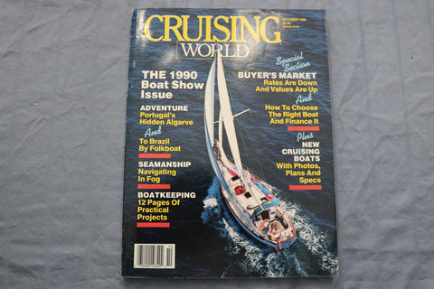 1989 OCTOBER CRUISING WORLD MAGAZINE - THE 1990 BOAT SHOW ISSUE - E 9544