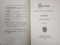 1881 UARDA ROMAN BY GEORG EBERS GERMAN BOOK LOT OF 3 - KD 2194
