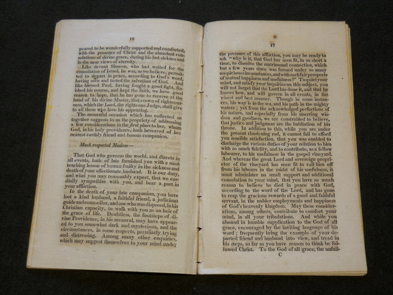 1814 REV. WILLIAM GRAVES FUNERAL SERMON BY ELIPHALET LYMAN - WOODSTOCK - J 6179
