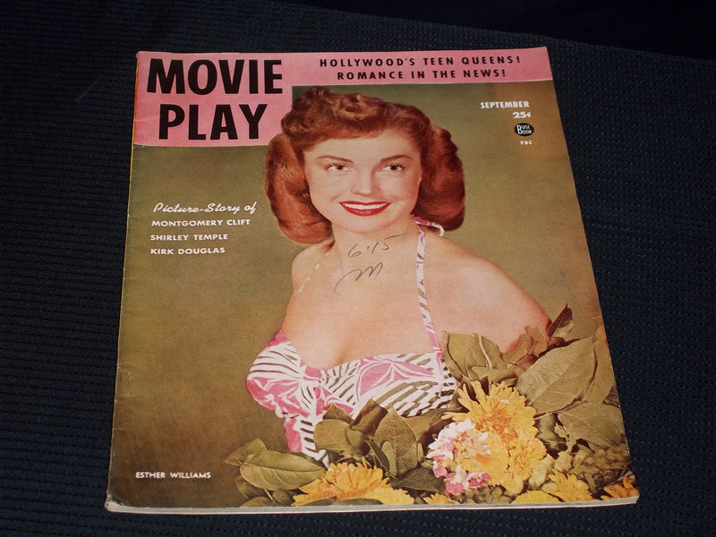 1949 SEPTEMBER MOVIE PLAY MAGAZINE - ESTHER WILLIAMS FRONT COVER - E 14217