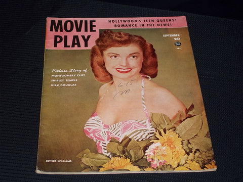 1949 SEPTEMBER MOVIE PLAY MAGAZINE - ESTHER WILLIAMS FRONT COVER - E 14217