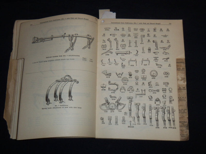 1925 INTERNATIONAL HARVESTER CATALOG AND PRICE LIST FOR REPAIR PARTS - J 8588