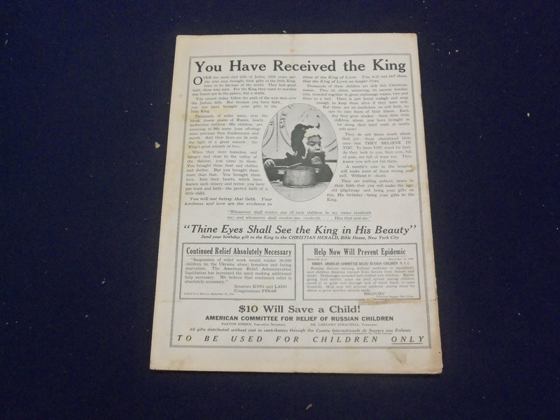1923 DECEMBER 15 CHRISTIAN HERALD MAGAZINE-POUNDING SURF COAST OF MAINE- ST 6614