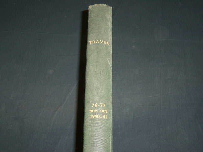 1940 NOV-1941 OCT TRAVEL MAGAZINE BOUND VOLUME - GREAT COVERS - KD 5990
