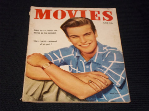 1953 JUNE MOVIES MAGAZINE - ROBERT WAGNER FRONT COVER - E 16195