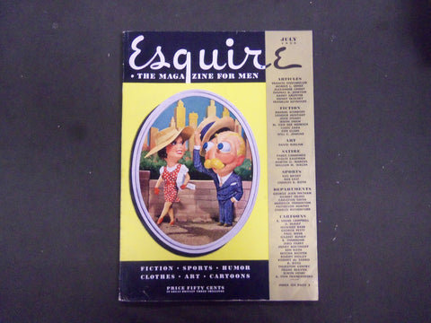 1939 JULY ESQUIRE MAGAZINE - NICE ILLUSTRATIONS, COVER AND ADS - ST 3118