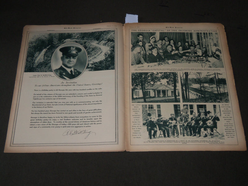 1933 FEB 11 MID-WEEK PICTORIAL MAGAZINE SECTION - FRANKLIN D. ROOSEVELT - J 3210