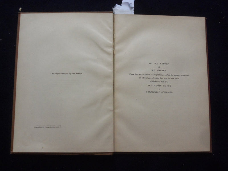 1885 POEMS HARDCOVER BOOK BY J.D. STEELL - KD 8452