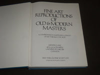 1980 FINE ART REPRODUCTIONS OF OLD & MODERN MASTERS HARDCOVER BOOK - I 698