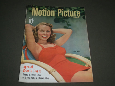1950 OCTOBER MOTION PICTURE MAGAZINE - JANET LEIGH COVER - SP 8108