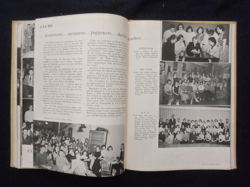 1954 WARBLER EASTERN ILLINOIS STATE COLLEGE YEARBOOK - CHARLESTON, IL - YB 3312