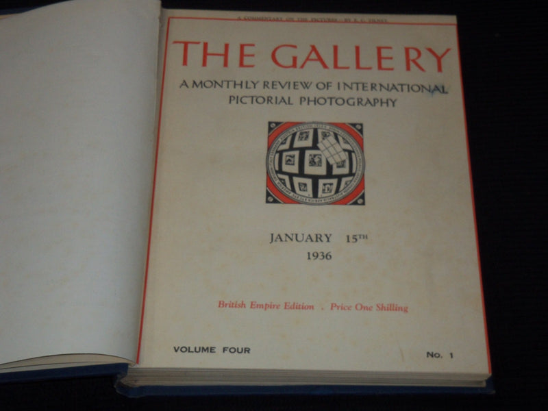 1933-1937 THE GALLERY PHOTOGRAPHY MAGAZINE BOUND VOLUMES NO. 1-5 - KD 655