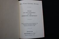 1944-1956 N.Y. CENTRAL SYSTEM RULES OF THE OPERATION DEPARTMENT-LOT OF 3- O 3679