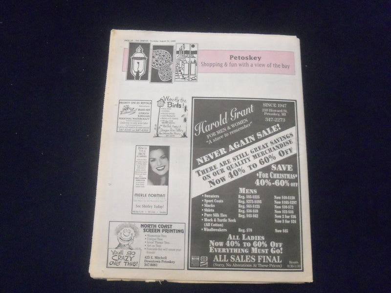 1995 AUG 31 THE GRAPHIC NEWSPAPER -PETOSKEY, MI- LABOR DAY BRIDGE WALK - NP 6158