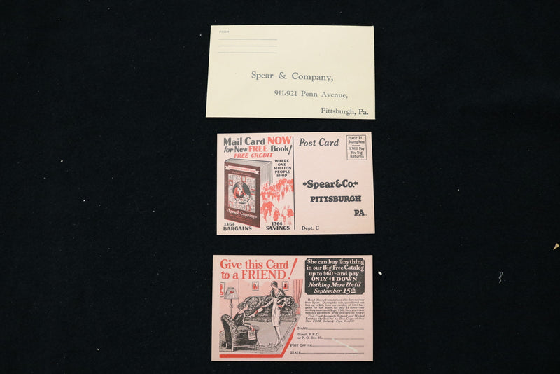 1929 SPEAR & CO. SALES BROCHURES & ENVELOPE - K 1927
