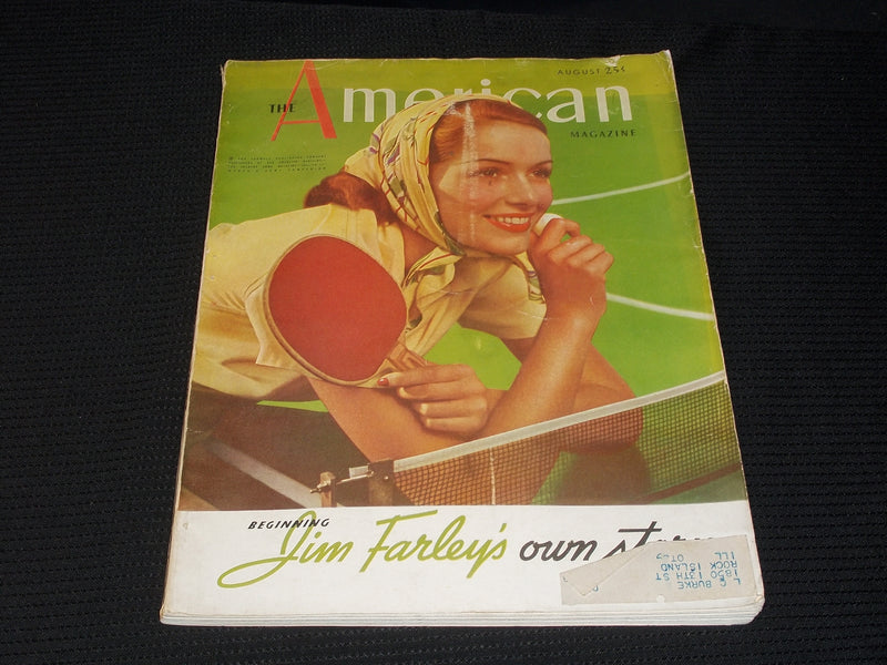 1938 AUGUST THE AMERICAN MAGAZINE - BEAUTIFUL FRONT COVER - E 2684