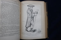 1891 BOSWELL'S LIFE OF JOHNSON HARDCOVER BOOKS - LOT OF 6 VOLUMES - KD 9449
