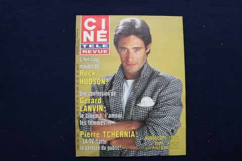 1985 DECEMBER 5 CINE TELE REVUE MAGAZINE - GERARD LANVIN COVER - E 11968