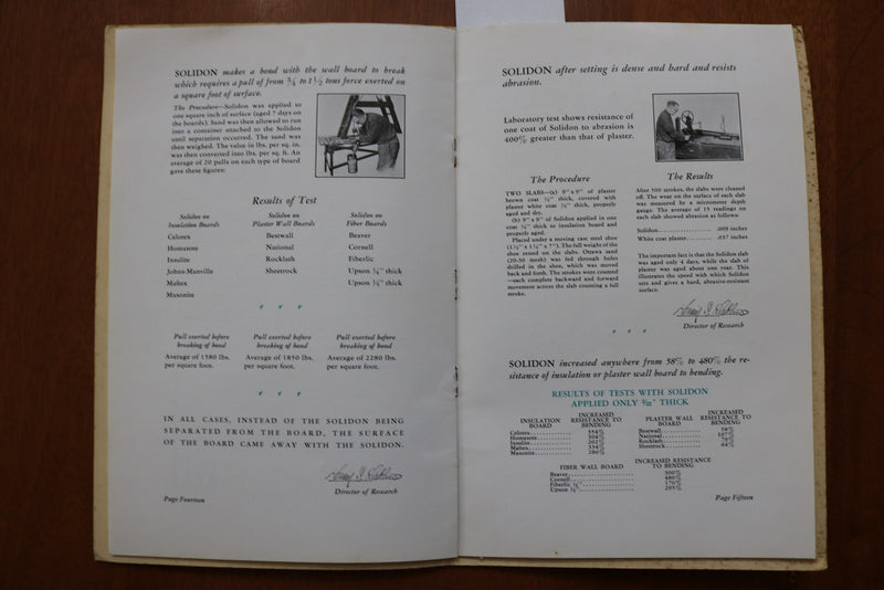 1928 THE STORY OF SOLIDON SOFTCOVER BOOK - K 3177