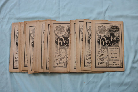 1904-1907 PROCTOR'S ALBANY THEATRE PROGRAMS - LOT OF 37 - O 3721