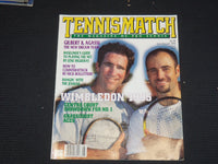 1995 JULY/AUG TENNIS MATCH MAGAZINE - GILBERT & AGASSI COVER - E 9750