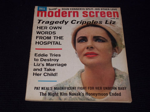 1965 JUNE MODERN SCREEN MAGAZINE - LIZ TAYLOR COVER - E 16850