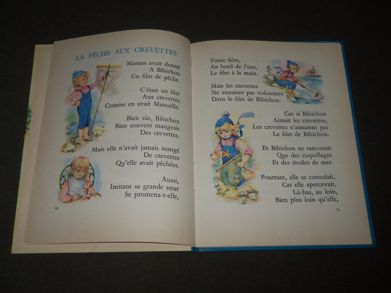 1960-1961 ROUGE & BLEUE FRENCH BOOK LOT OF 3 - BIBICHOU S' AMUSE - KD 4771