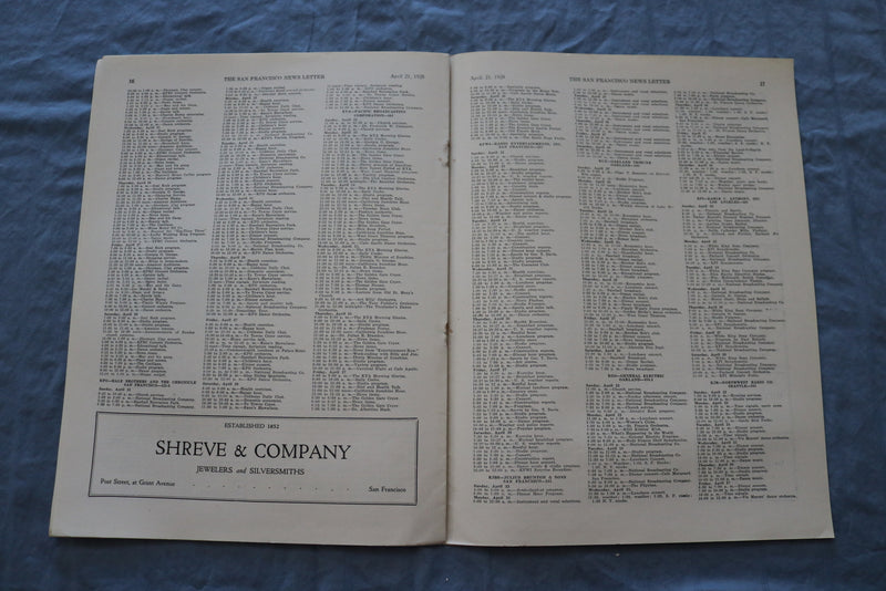 1928 APRIL 22 SAN FRANCISCO NEWS LETTER MAGAZINE - CARQUINEZ BRIDGE - ST 5509M