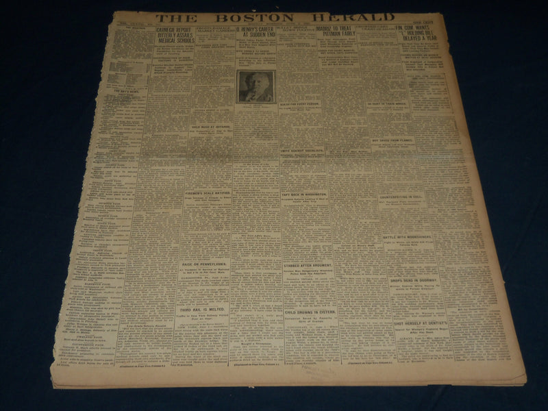 1910 JUNE 6 THE BOSTON HERALD - O. HENRY'S CAREER AT SUDDEN END - BH 330